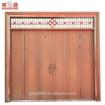 lobby entrance door vented steel door